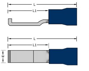 Pre-insulated Hook Blade Terminal